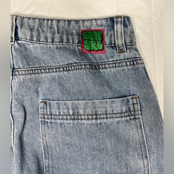 Empyre Tori Patch Baggy Wide Leg Skate Cargo Denim Jeans 8 - Picture 7 of 12